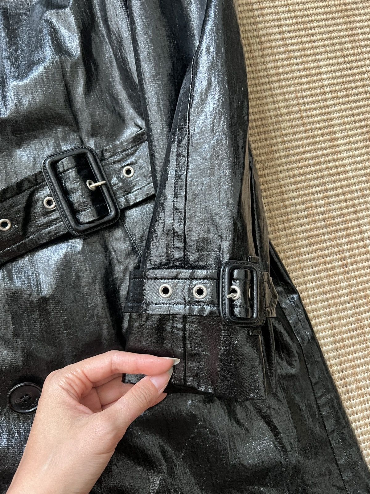 Saint Laurent Paris Saint Laurent black oversized trench coat Size US S / EU 44-46 / 1 - 8 Thumbnail
