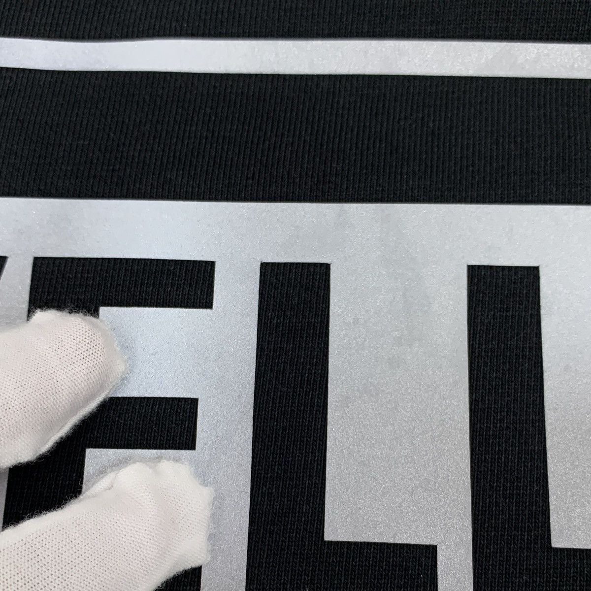 WE11DONE We11Done Black Letter Cotton Sweatshirt Size ONE SIZE - 7 Thumbnail