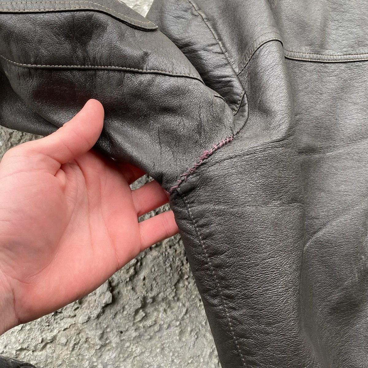 Japanese Brand × Leather Vintage Leather Jacket Size US M / EU 48-50 / 2 - 18 Thumbnail