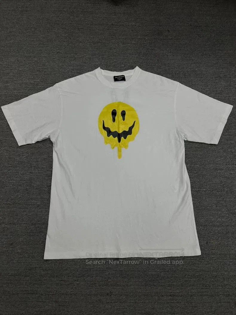 Balenciaga Balenciaga Smiley Face Short Sleeve Tee. Size US M / EU 48-50 / 2 - 1 Thumbnail