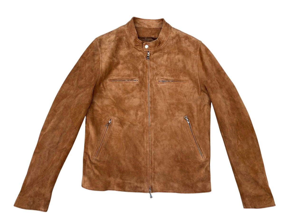 Ciaopanic Ciaopanic Japan Goatskin Suede Leather Slim Racer Jacket Size US M / EU 48-50 / 2 - 1 Thumbnail