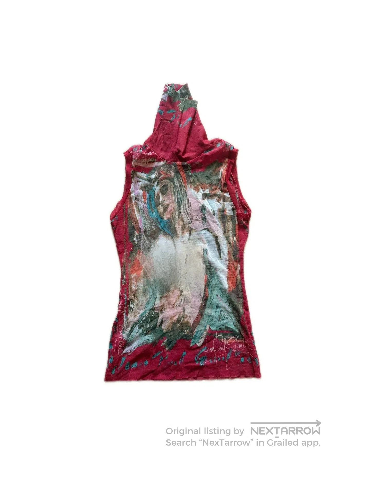 Jean Paul Gaultier Jean Paul Gaultier Portrait Tulle Top. Size M / US 6-8 / IT 42-44 - 2 Thumbnail