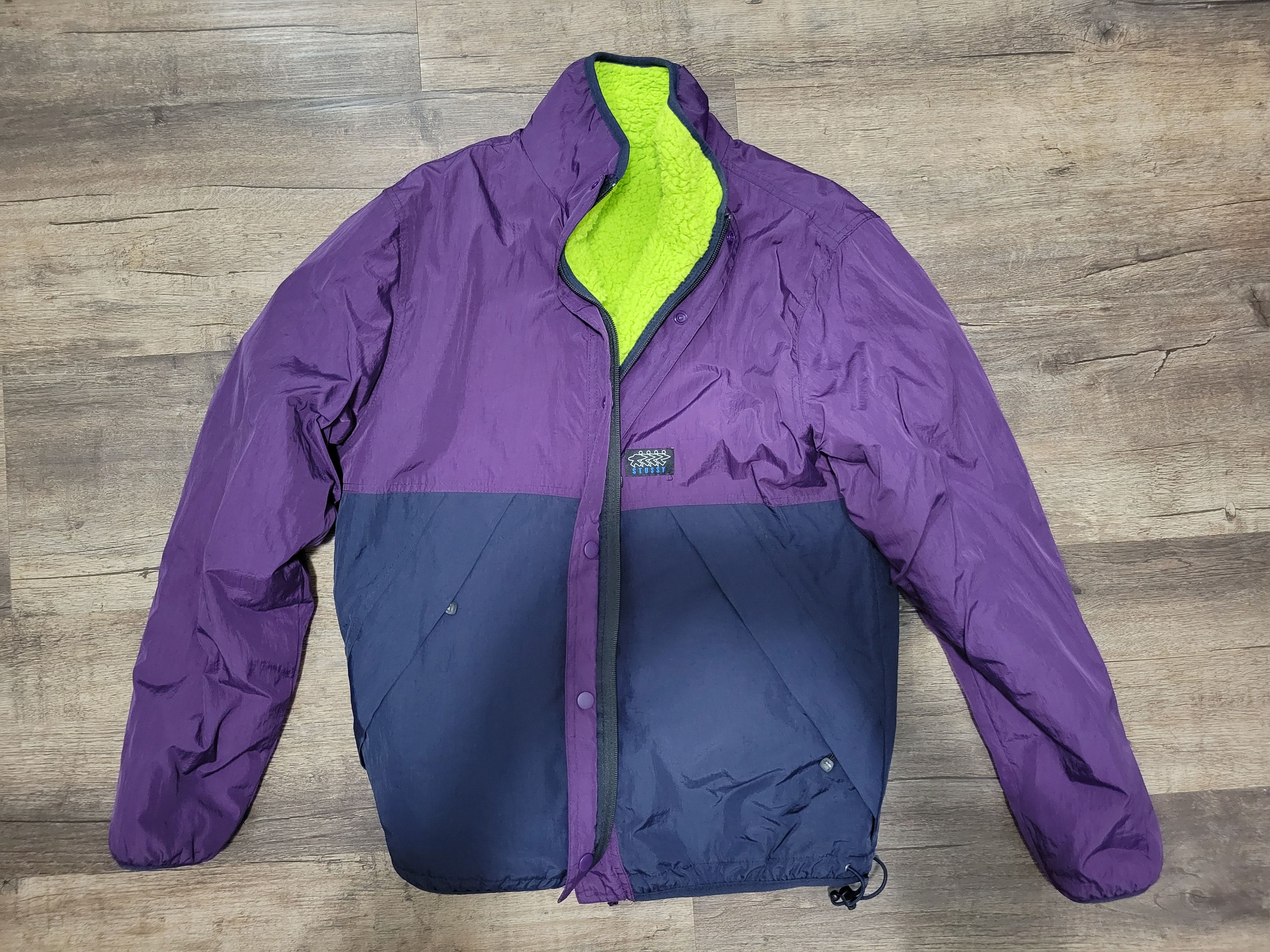 Stussy Stussy Reversible Micro Fleece Jacket Size US S / EU 44-46 / 1 - 1 Thumbnail