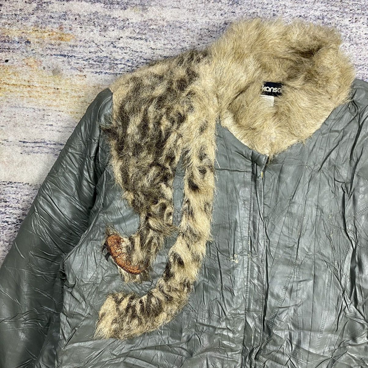 Kansai Yamamoto × Vintage archive vintage 90s Kansai Yamamoto tiger fur jacket Size US M / EU 48-50 / 2 - 5 Thumbnail