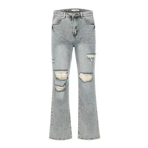 Japanese Brand × Jean Distressed Flared Denim Jeans Size US 32 / EU 48 - 1 Thumbnail