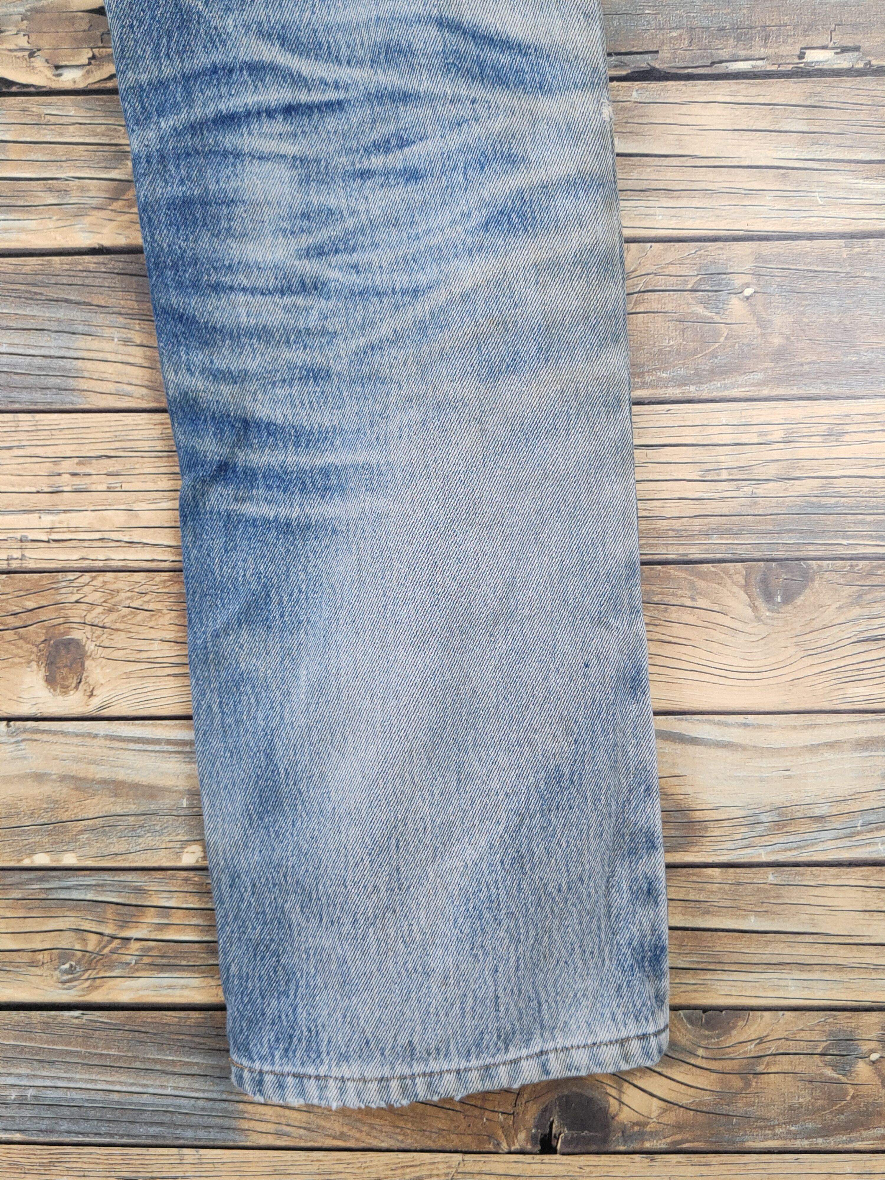 Goldwin Goldwin Blue Distressed Ripped Jeans #W1797 Size US 31 - 12 Thumbnail