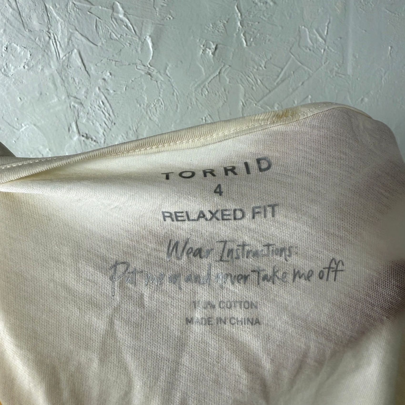 Torrid Torrid Women's Shirt Top 4X Eyelet Scoop neck Casual Cotton Boho Relaxed S3 Cream Solid Knit Basic Short Sleeve Pullover Machine Washable Vintage No Size XXL / US 16-18 / IT 52-54 - 6 Thumbnail
