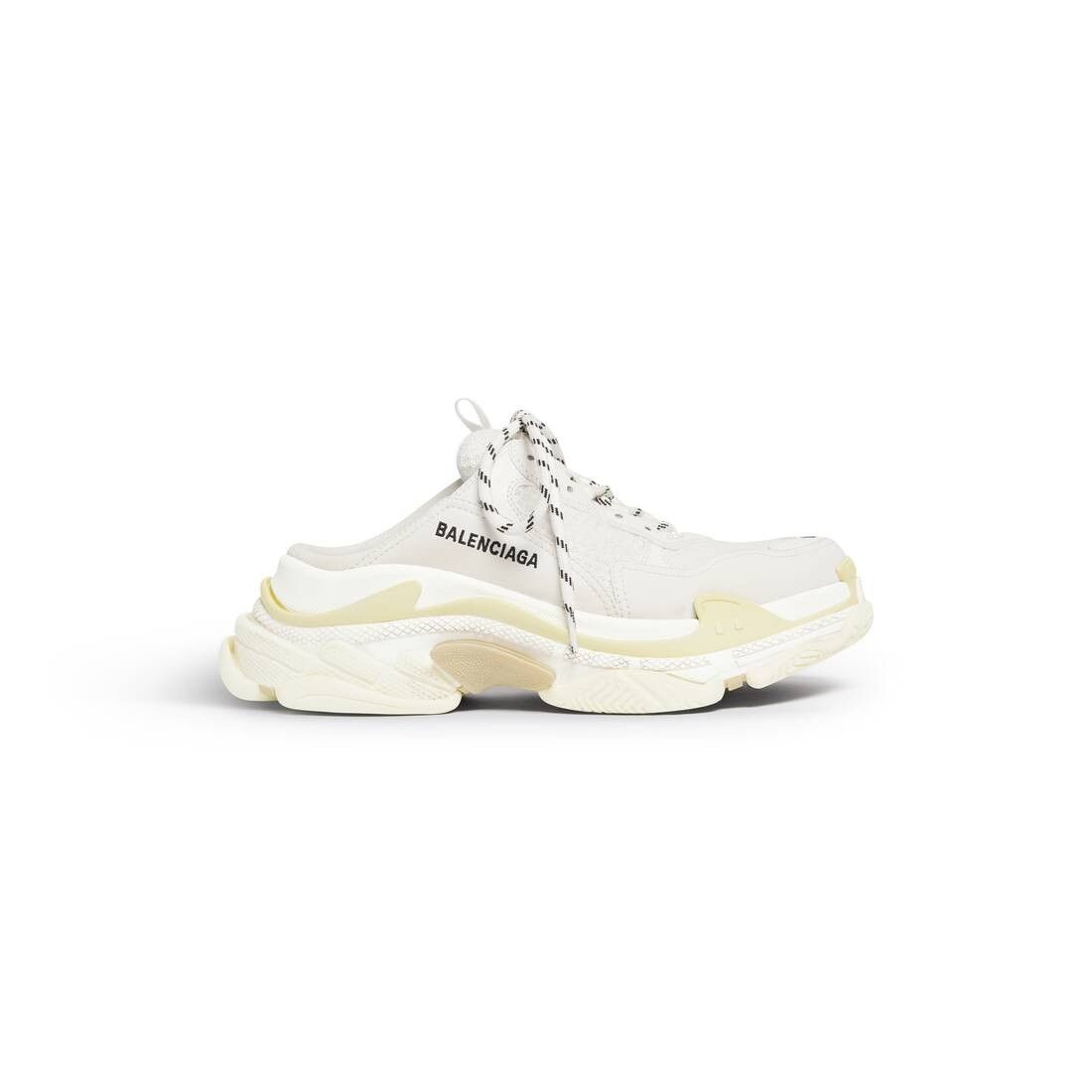 Balenciaga o1bcso1str1224 Triple S Mules in White Size US 4 / IT 34 - 1 Thumbnail