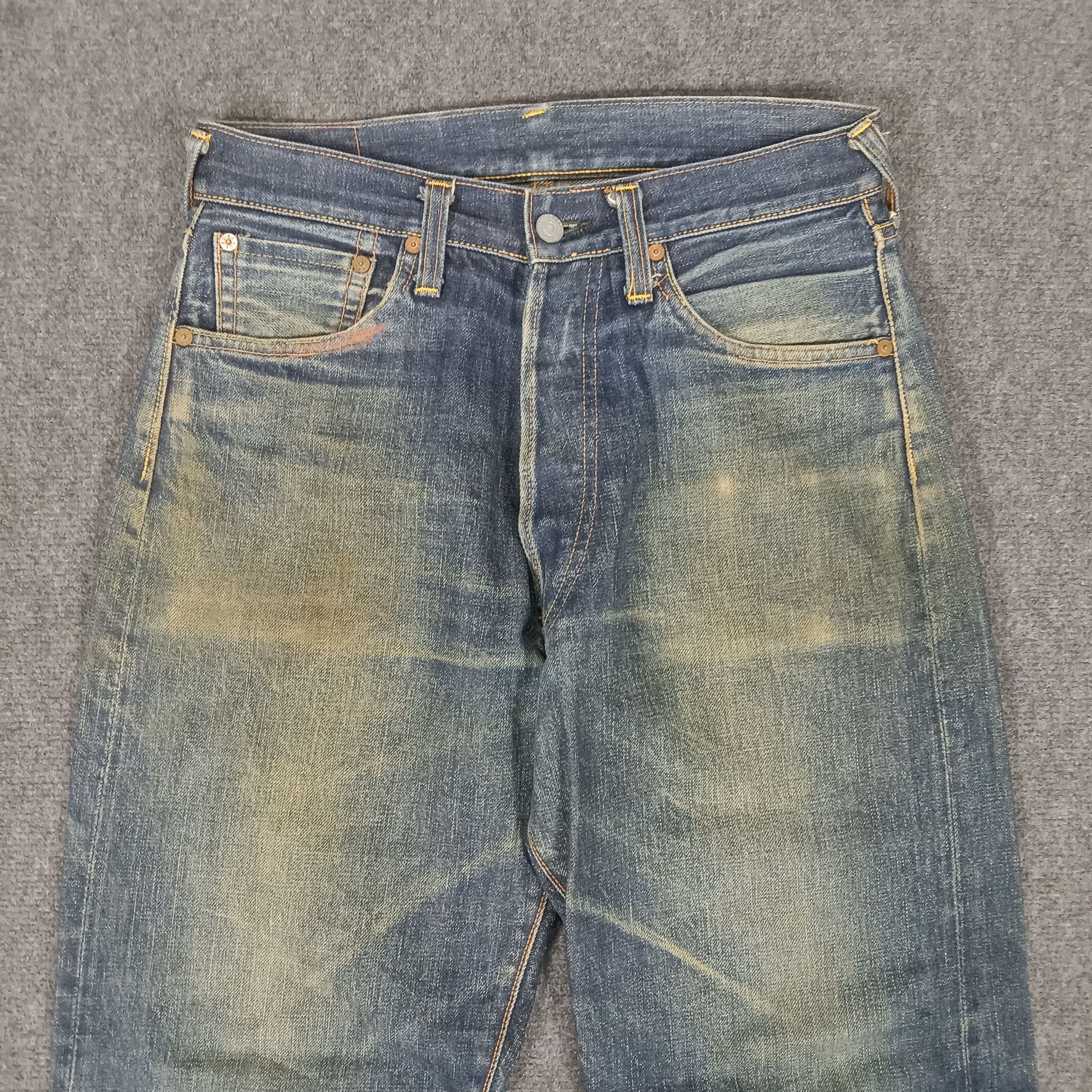 Japanese Brand × Vintage Evis Japanese Brand Daicock Custom Art Denim Jeans Size US 29 - 7 Thumbnail