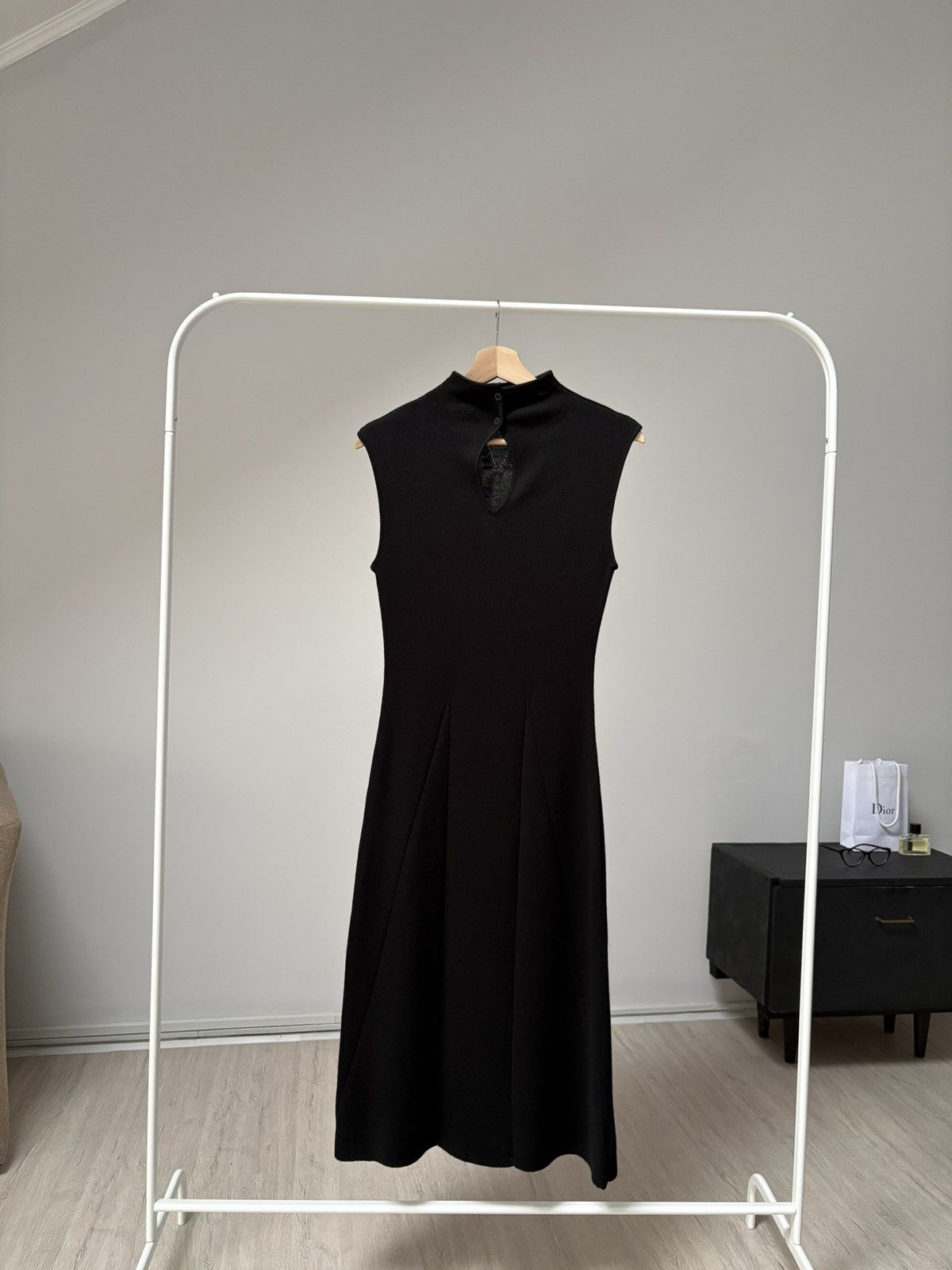 Gianfranco Ferre Gianfranco Ferre GFF Black Knit Midi Dress Merino Wool Siz M Size M / US 6-8 / IT 42-44 - 11 Thumbnail