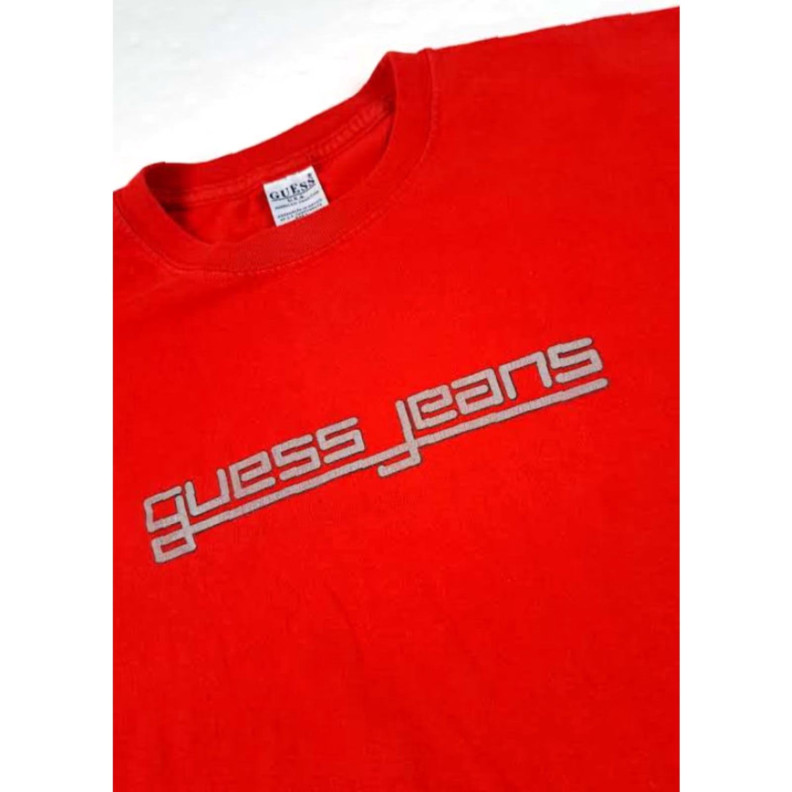 Guess GUESS T-Shirt Red USA Made L Men's Short Sleeve 1990s Large Shirt Size US L / EU 52-54 / 3 - 2 Thumbnail