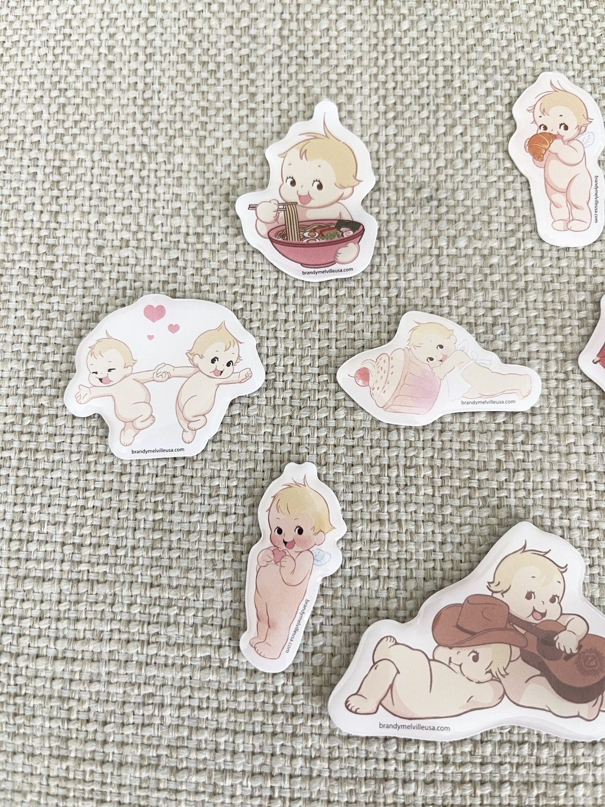 Vintage STEAL! Brandy Melville Y2K Babies Puffy Stickers Set Size ONE SIZE - 2 Thumbnail