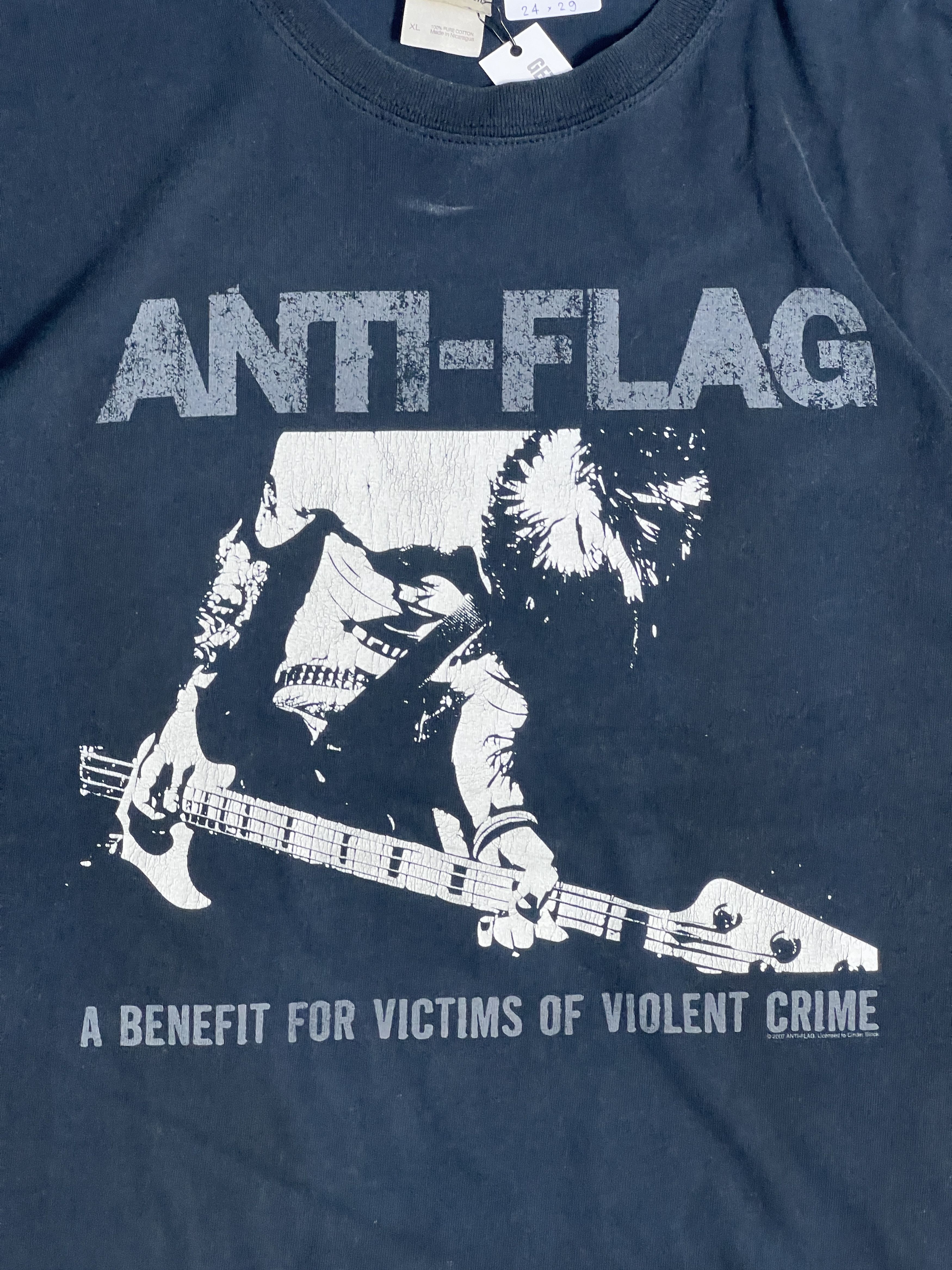 Band Tees Vintage Anti-Flag Punk Rock Band Tee (XL) GTME276 Size US XL / EU 56 / 4 - 2 Thumbnail
