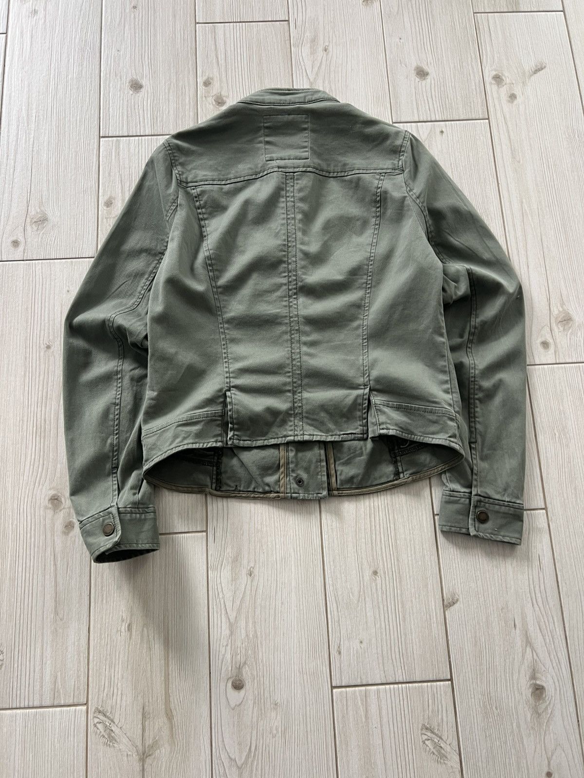 Hollister Hollister Olive Green Stretch Field Jacket Military Style Size M / US 6-8 / IT 42-44 - 7 Thumbnail