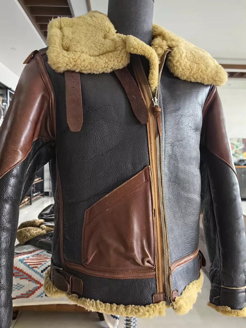 the real mccoys B3 One-piece Flight Leather Jacket