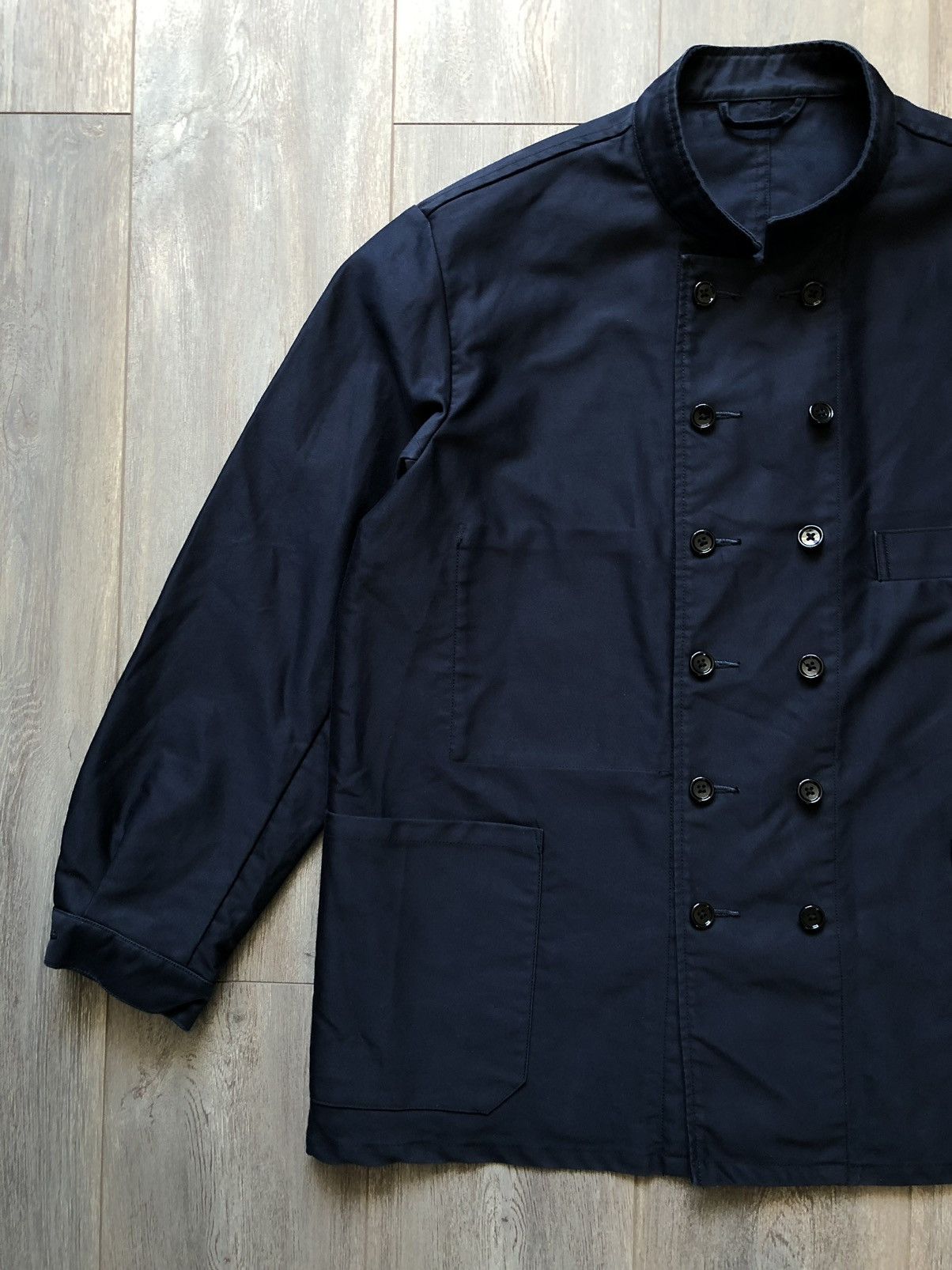 *A VONTADE × Japanese Brand DOUBLE BREASTED AVANT GARDE JACKET dark navy Size US L / EU 52-54 / 3 - 6 Thumbnail