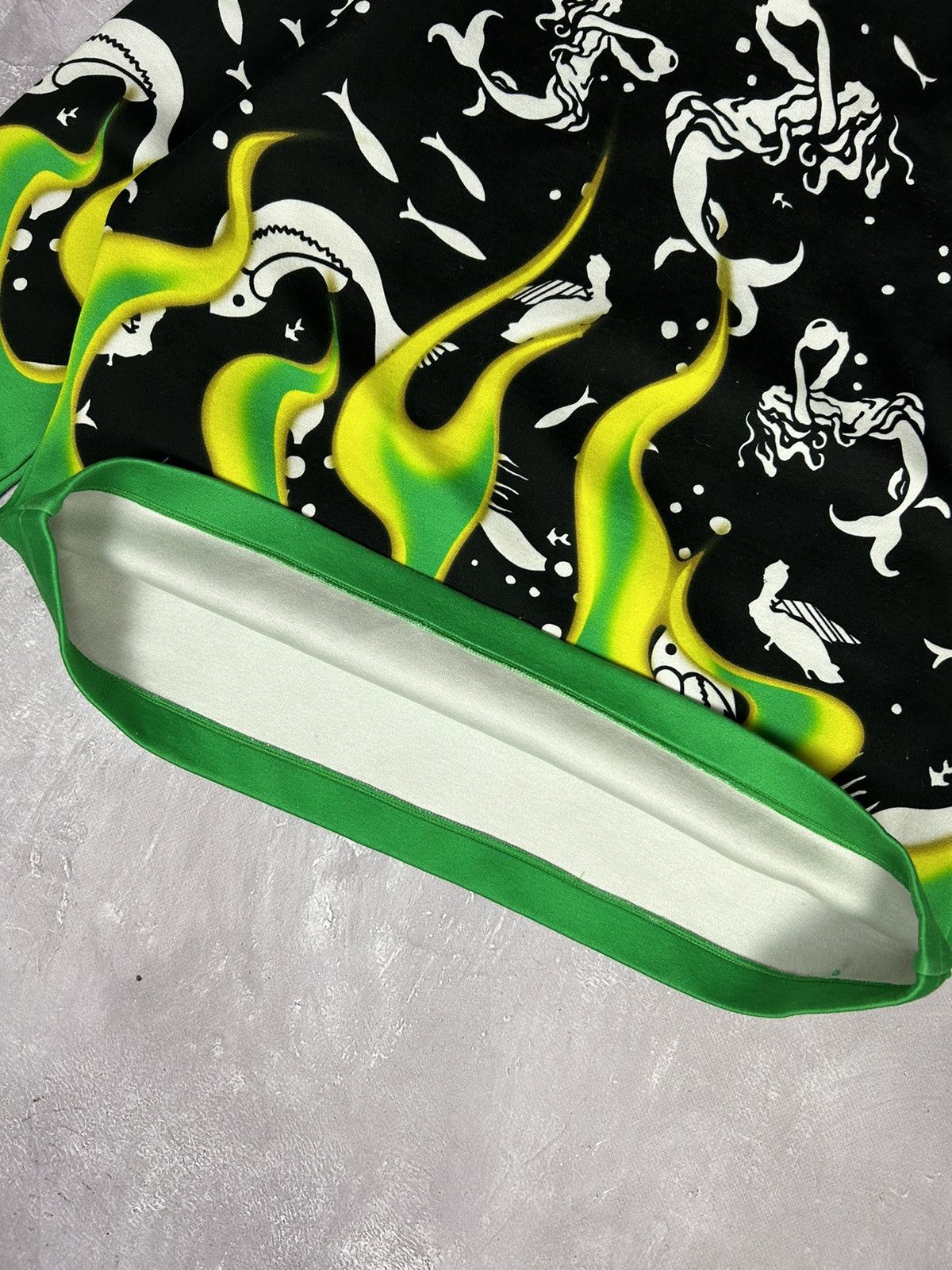 Prada PRADA Special Edition Mermaid Flames Hoodie Size S VERY RARE Size S / US 4 / IT 40 - 9 Thumbnail
