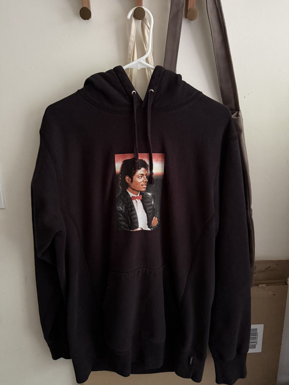 SS17 SUPREME MICHAEL JACKESON HOODED SWEATSHIRT BLACK 黒 BRAND NEW SS17 SUPREME MICHAEL JACKSON HOODED SWEATSHIRT