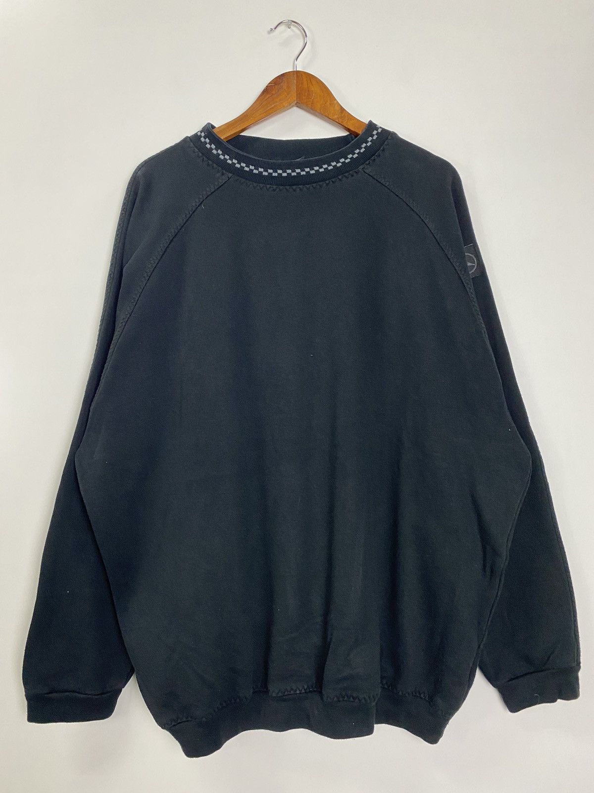 Mercedes-Benz × Vintage Vintage Mercedes benz black sweater Size US XL / EU 56 / 4 - 3 Thumbnail