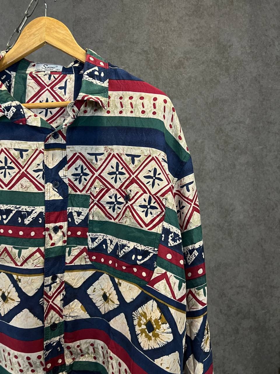 Vintage Art vintage crazy silk shirt Size US XL / EU 56 / 4 - 2 Thumbnail