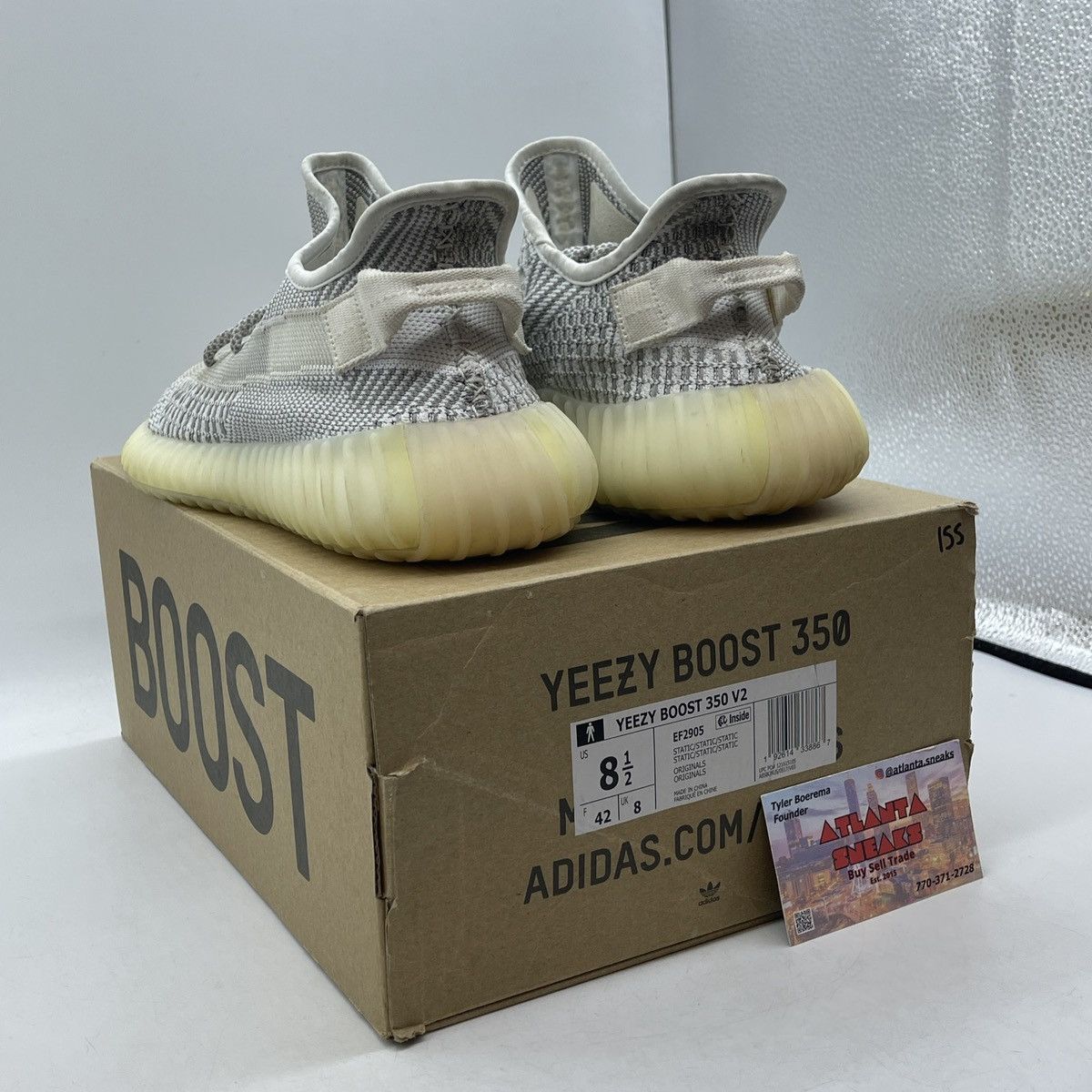 Adidas Yeezy boost 350 static non reflective Size US 8.5 / EU 41-42 - 4 Thumbnail