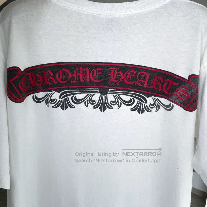 Chrome Hearts CHROME HEARTS Size M White black scroll vine short sleeve Size US M / EU 48-50 / 2 - 4 Thumbnail