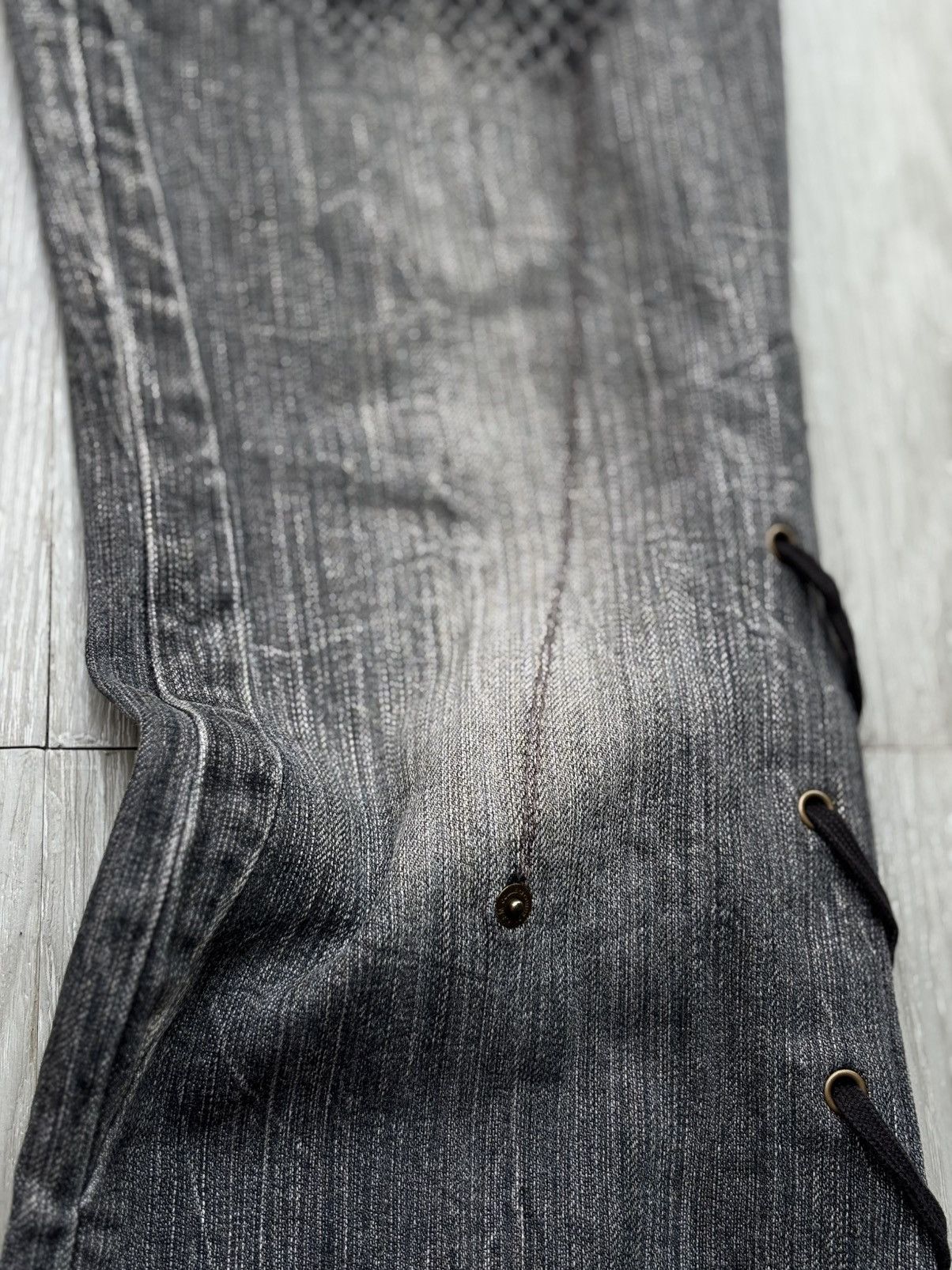 Japanese Brand CA C’EST CA lace-up flare jeans Size US 26 / EU 42 - 2 Thumbnail
