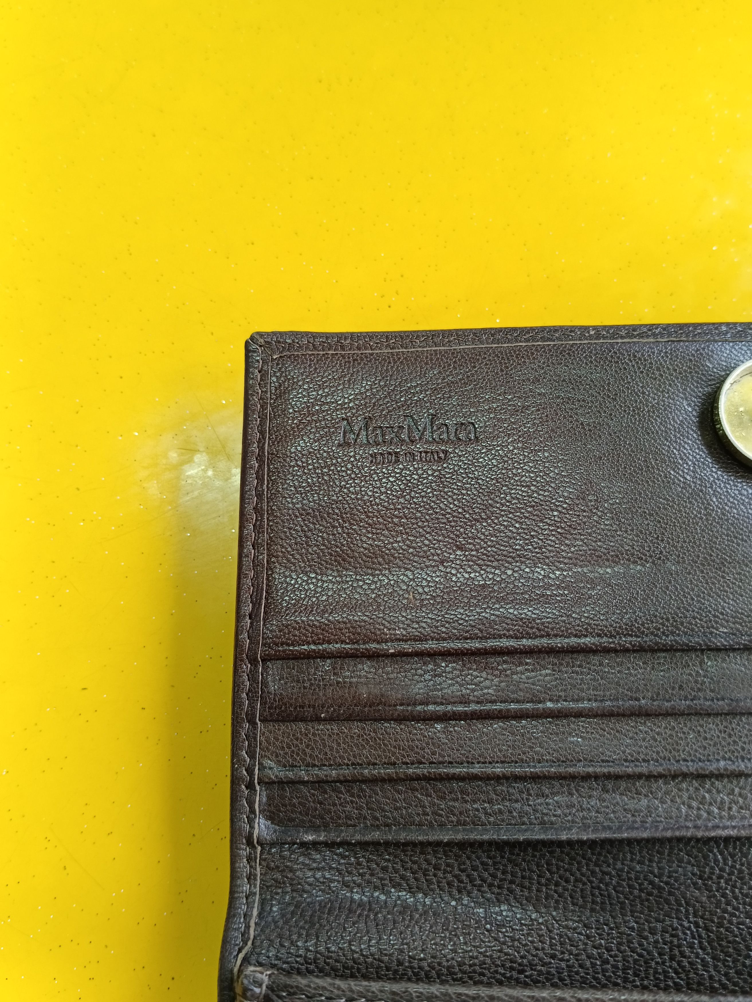 Leather × Max Mara MAX MARA PATINA LEATHER LONG WALLET Size ONE SIZE - 4 Thumbnail