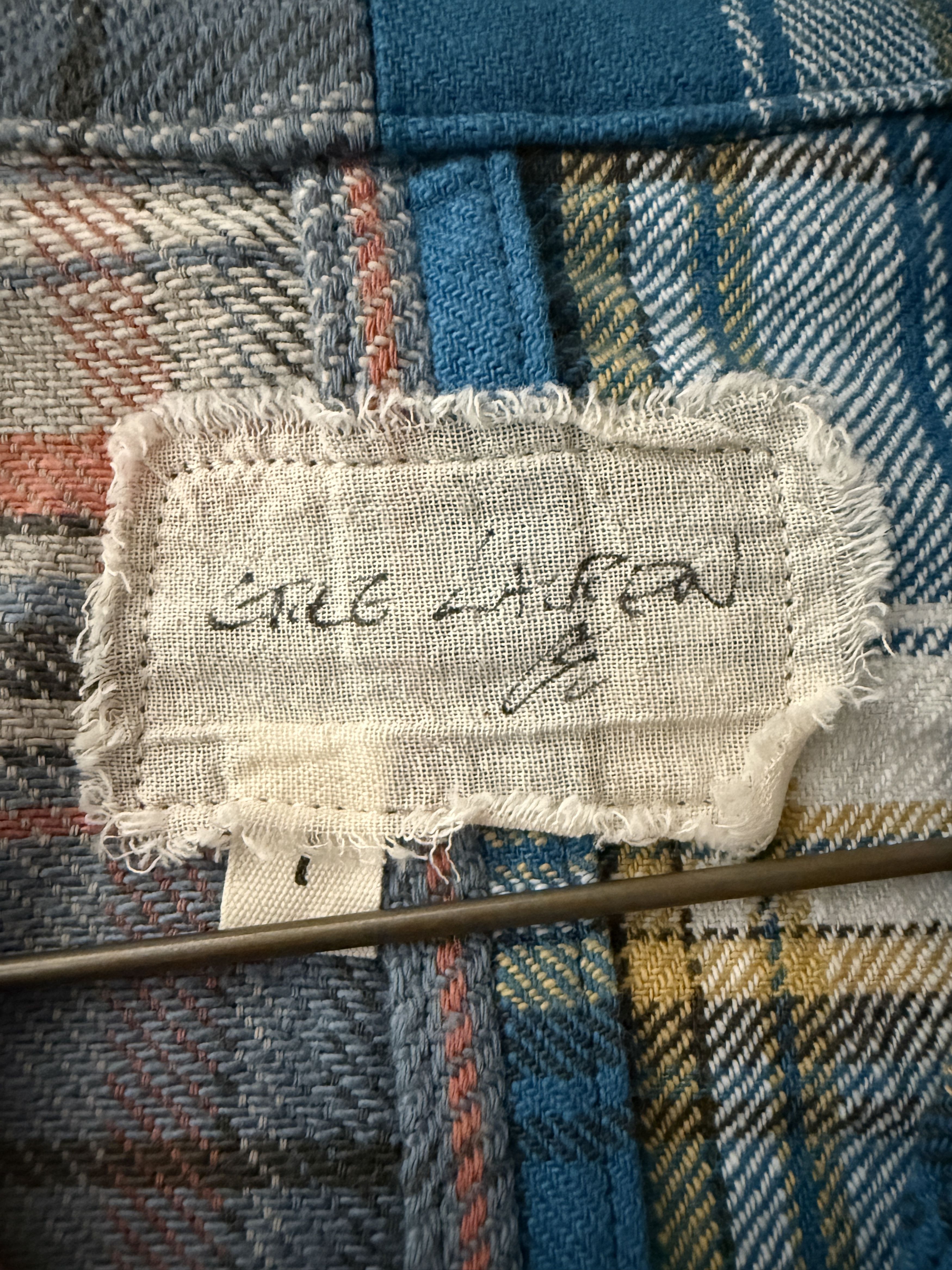Greg Lauren Greg Lauren Shawl Collar Plaid Boxy Jacket Size US M / EU 48-50 / 2 - 7 Thumbnail