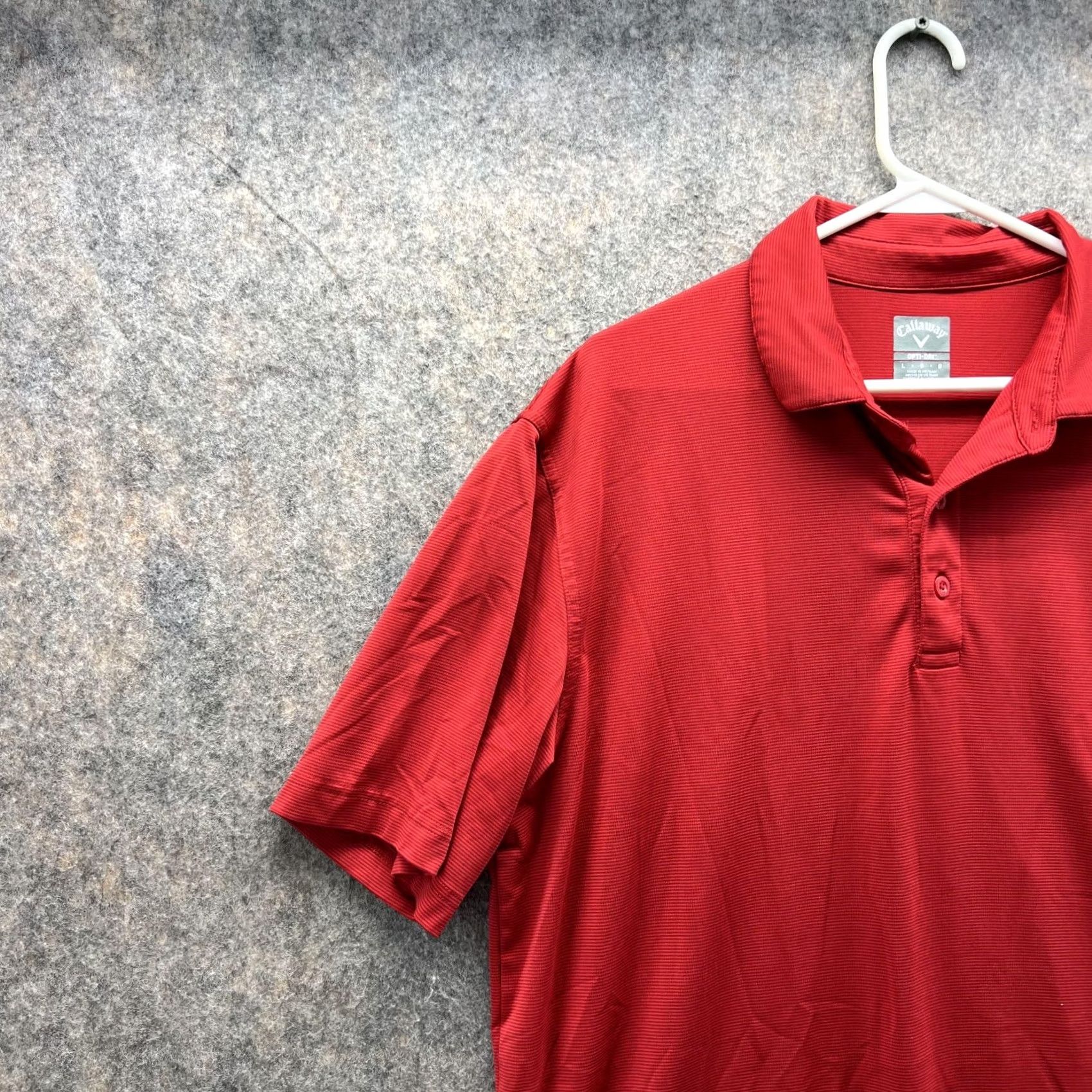 Callaway Callaway Polo Shirt Men Large Adult Red Opti Dri Polyester Preppy Golf Shirt Size US L / EU 52-54 / 3 - 3 Thumbnail