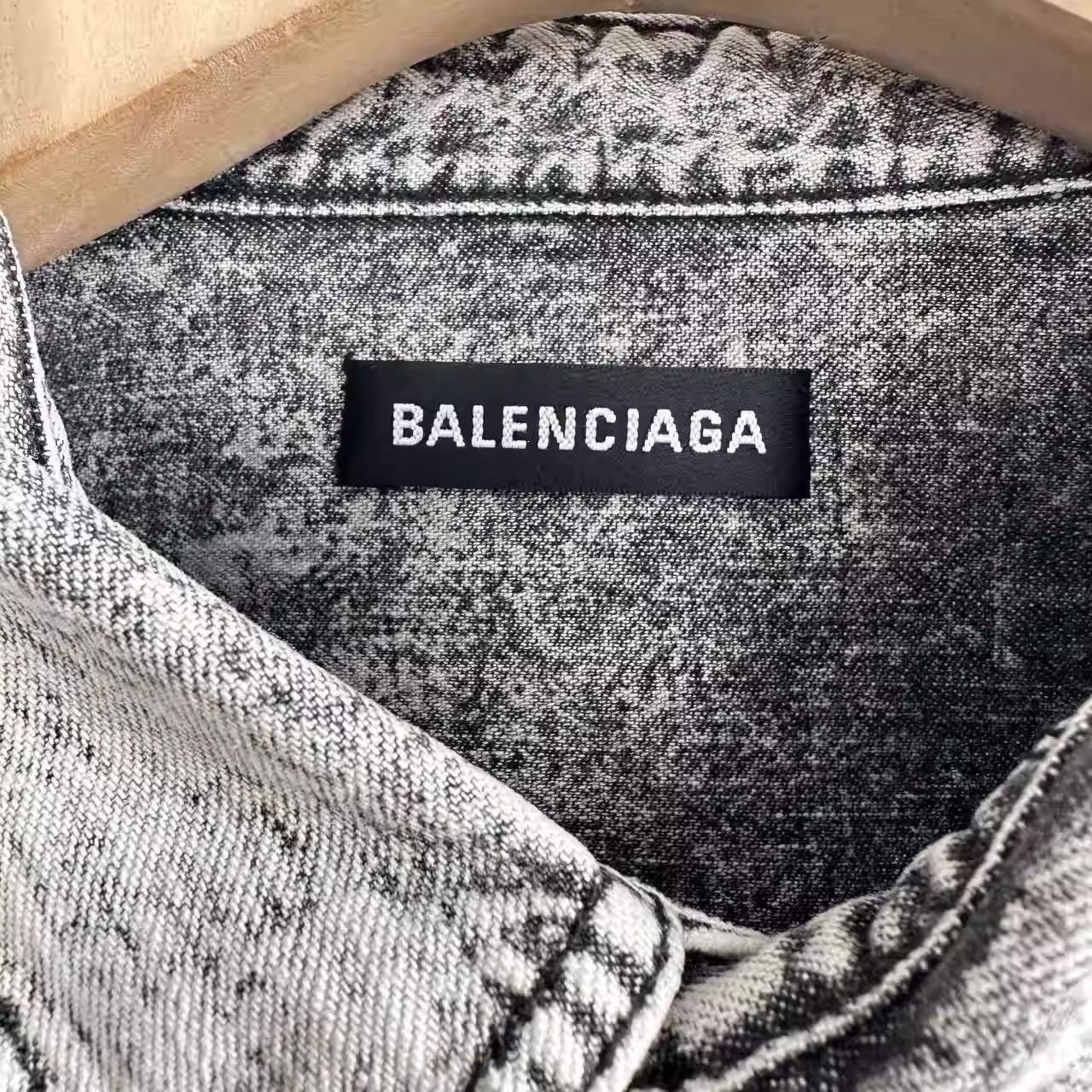 Balenciaga Balenciaga Denim Patchwork Striped Jacket Size US L / EU 52-54 / 3 - 3 Thumbnail