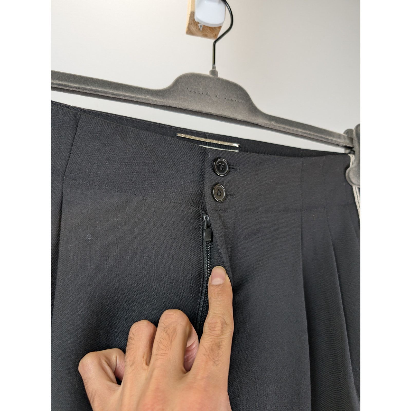 Saint Laurent Paris o1rshd1 CC20 Slacks Pants in Black Size US 32 / EU 48 - 6 Thumbnail