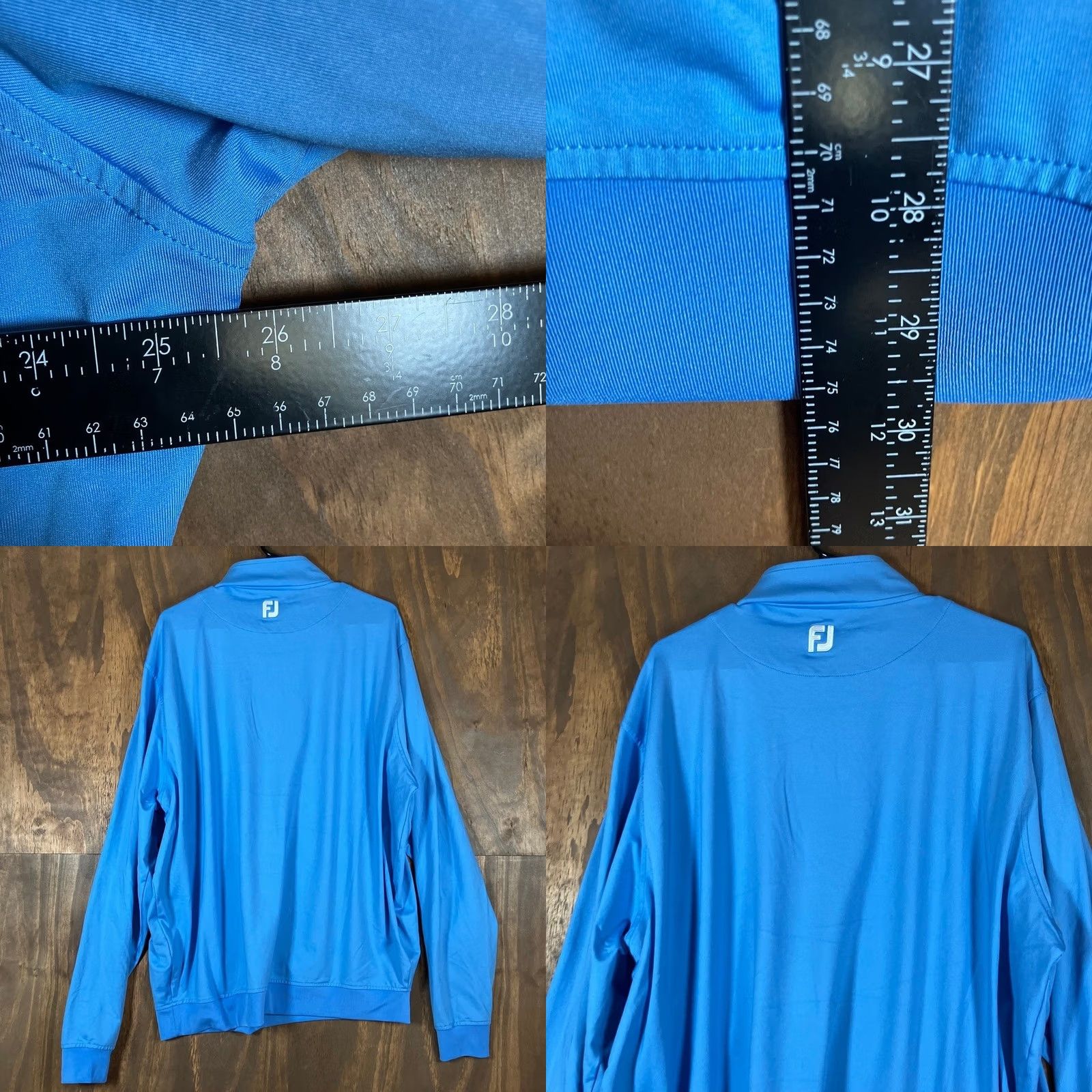 Footjoy FootJoy Mens Jacket Blue 1/4 Zip Performance Athletic Lightweight Stretch 2XL Jacket Mens Blue 1/4 Zip Athletic Lightweight Stretch 2XL FootJoy Size US XXL / EU 58 / 5 - 8 Thumbnail