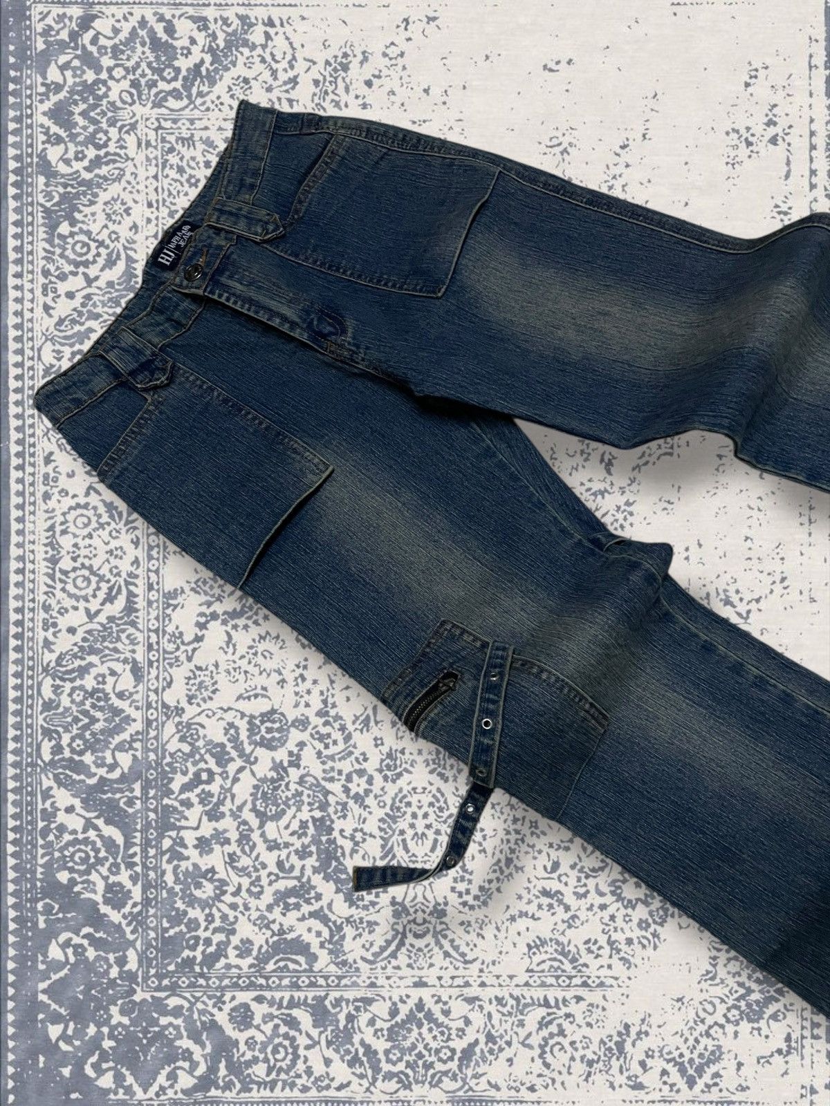 Designer × Japanese Brand × Vintage Vintage 1990s Japan Designer Haphazard Bondage Punk Denim Size US 26 / EU 42 - 6 Thumbnail