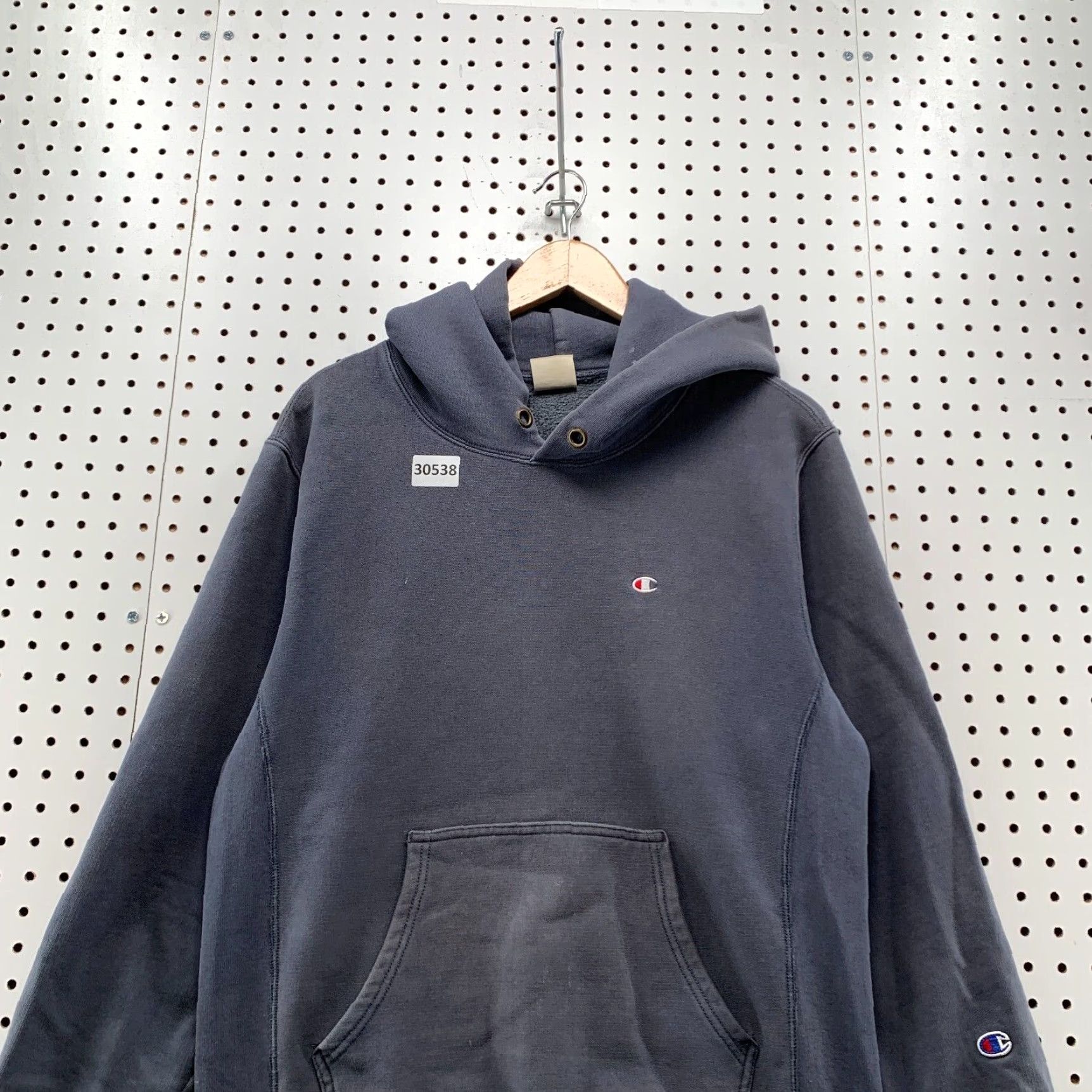 Champion VINTAGE Champion Reverse Weave Hoodie Men Medium Blue 70s Retro Style Heavyweight Fleece Size US M / EU 48-50 / 2 - 7 Thumbnail