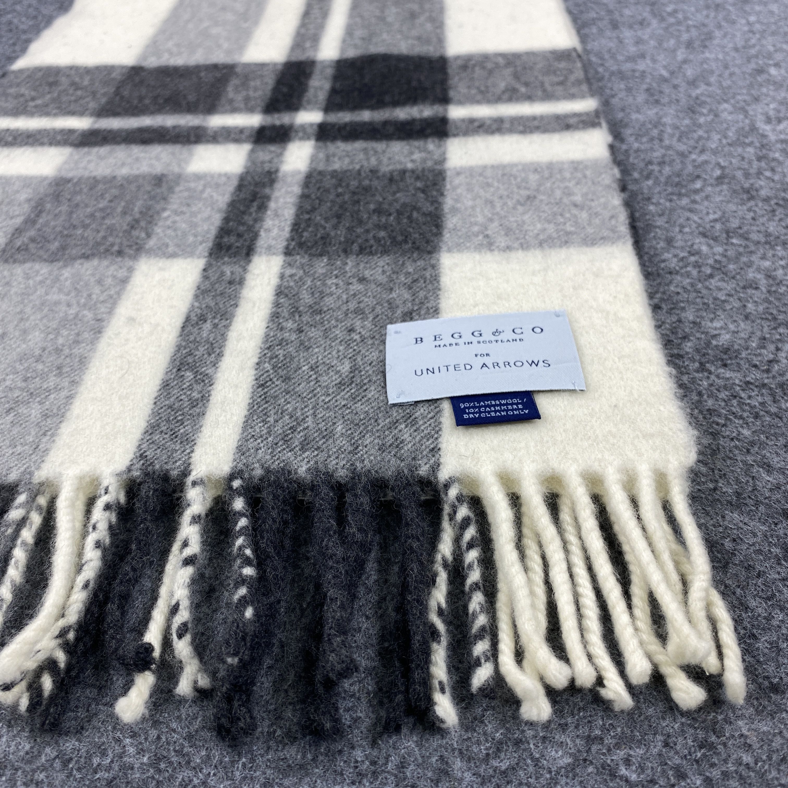 Begg x Co × Vintage GF10687 Begg & Co. Scarf Neck Wear Muffler Nova Check Size ONE SIZE - 8 Thumbnail