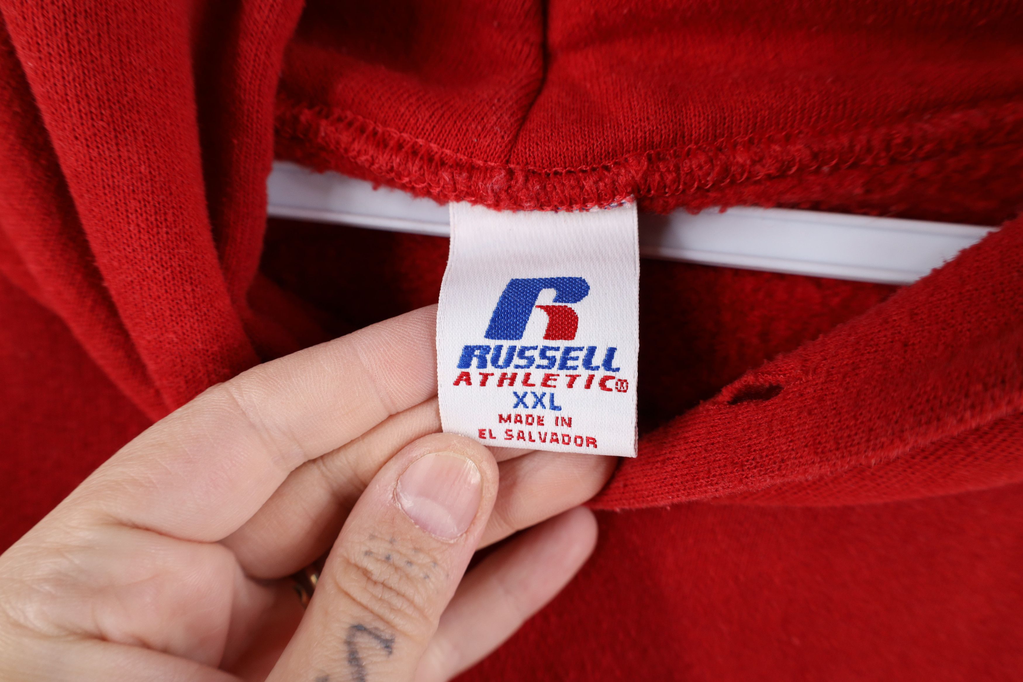 Russell Athletic × Vintage Vintage 90s Russell Athletic Ohio State University Hoodie Size US XXL / EU 58 / 5 - 10 Thumbnail