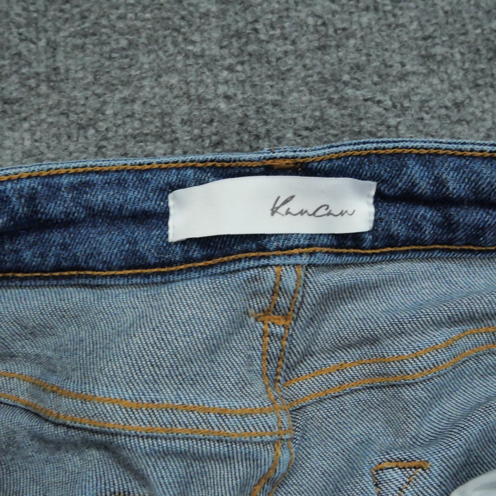 Vintage KanCan Jeans Womens 13 30 Blue Denim 5-Pocket Stretch Regular Rise High Inseam 27 in Pants Tapered Vintage No Size 24" / US 00 / IT 34 - 6 Thumbnail