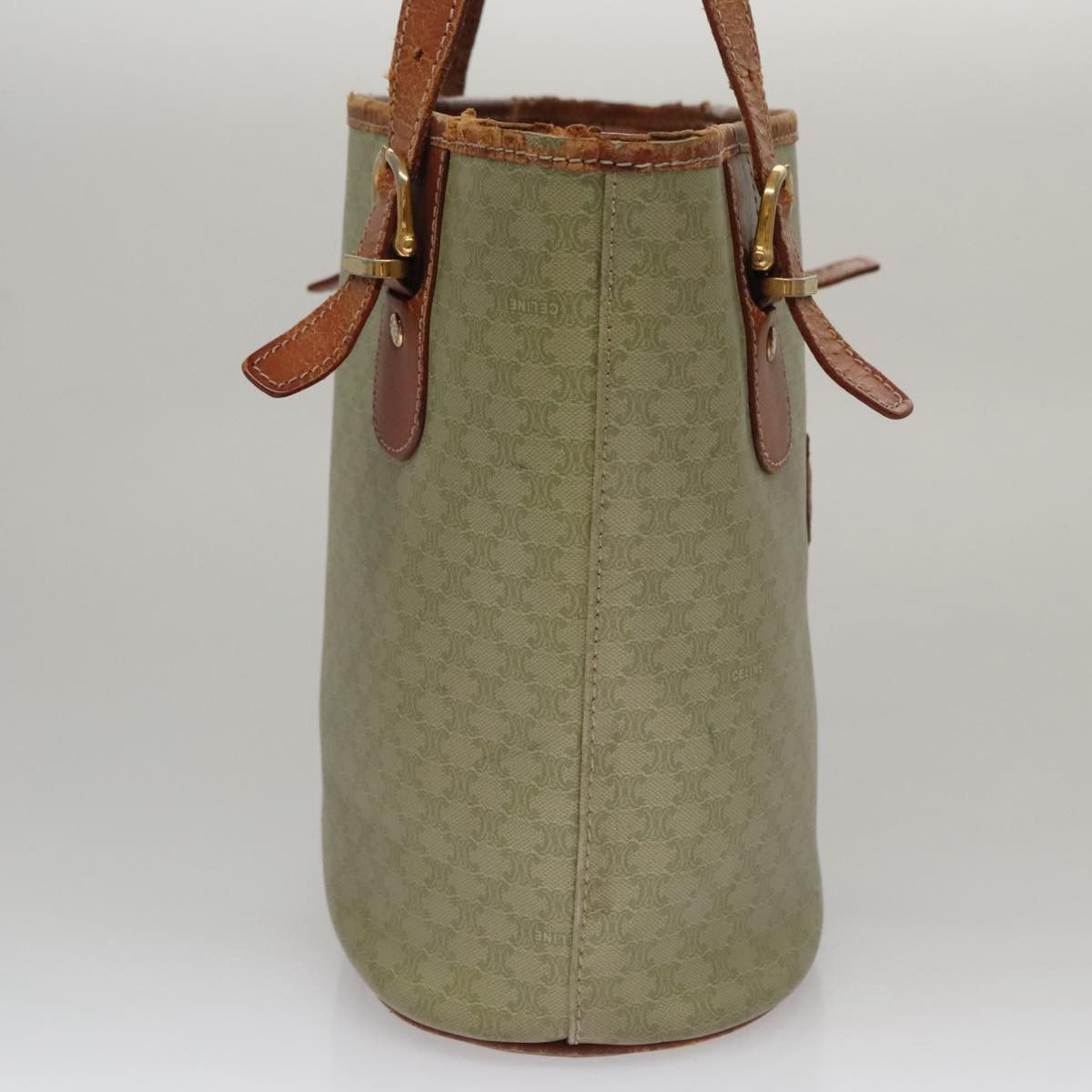 Celine CELINE Macadam Canvas Tote Bag Beige Size ONE SIZE - 4 Thumbnail
