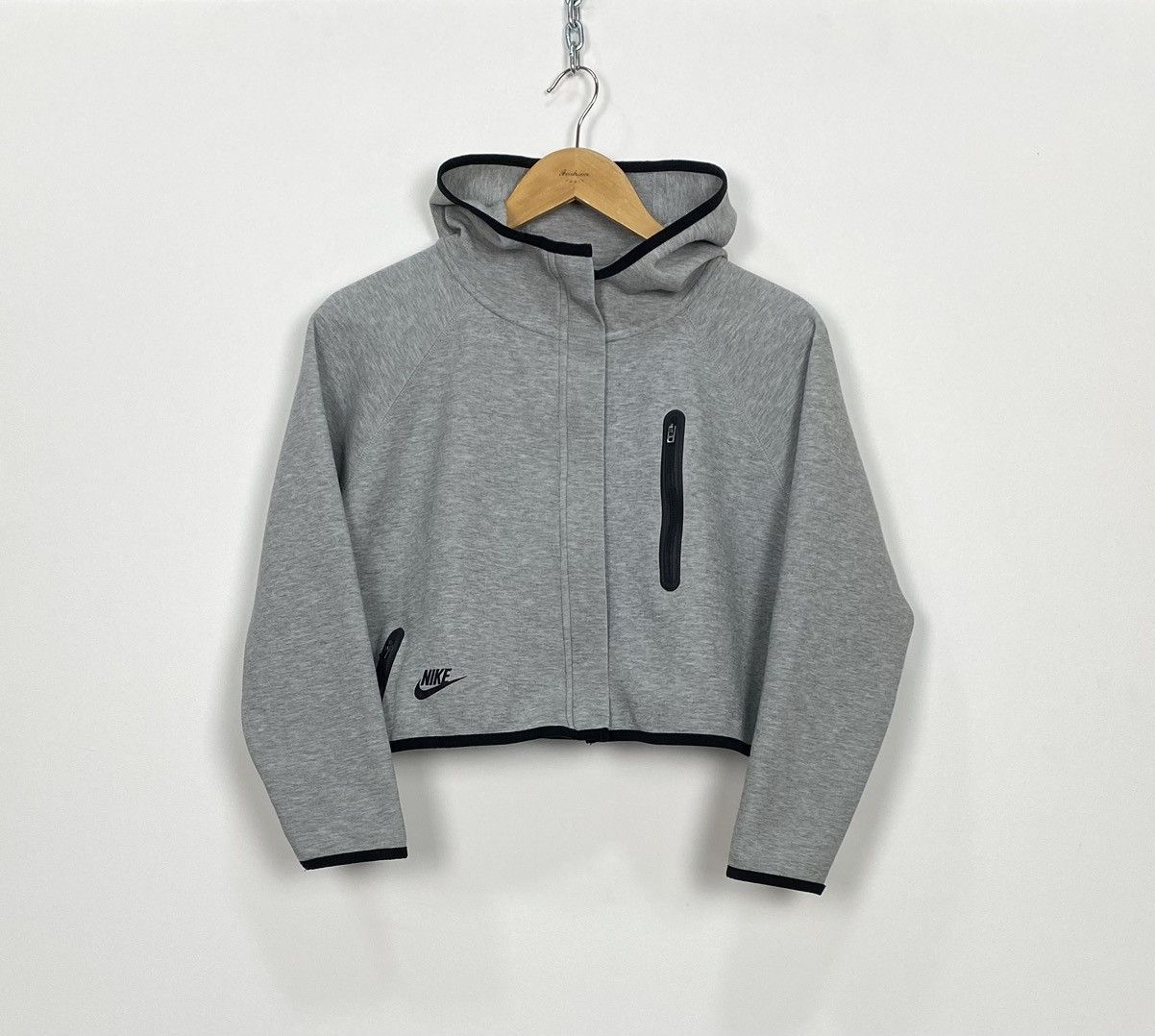 Nike Nike Tech Fleece Full Zip Cape Hoodie Sweatshirt Grey Drill Size XS / US 0-2 / IT 36-38 - 4 Thumbnail