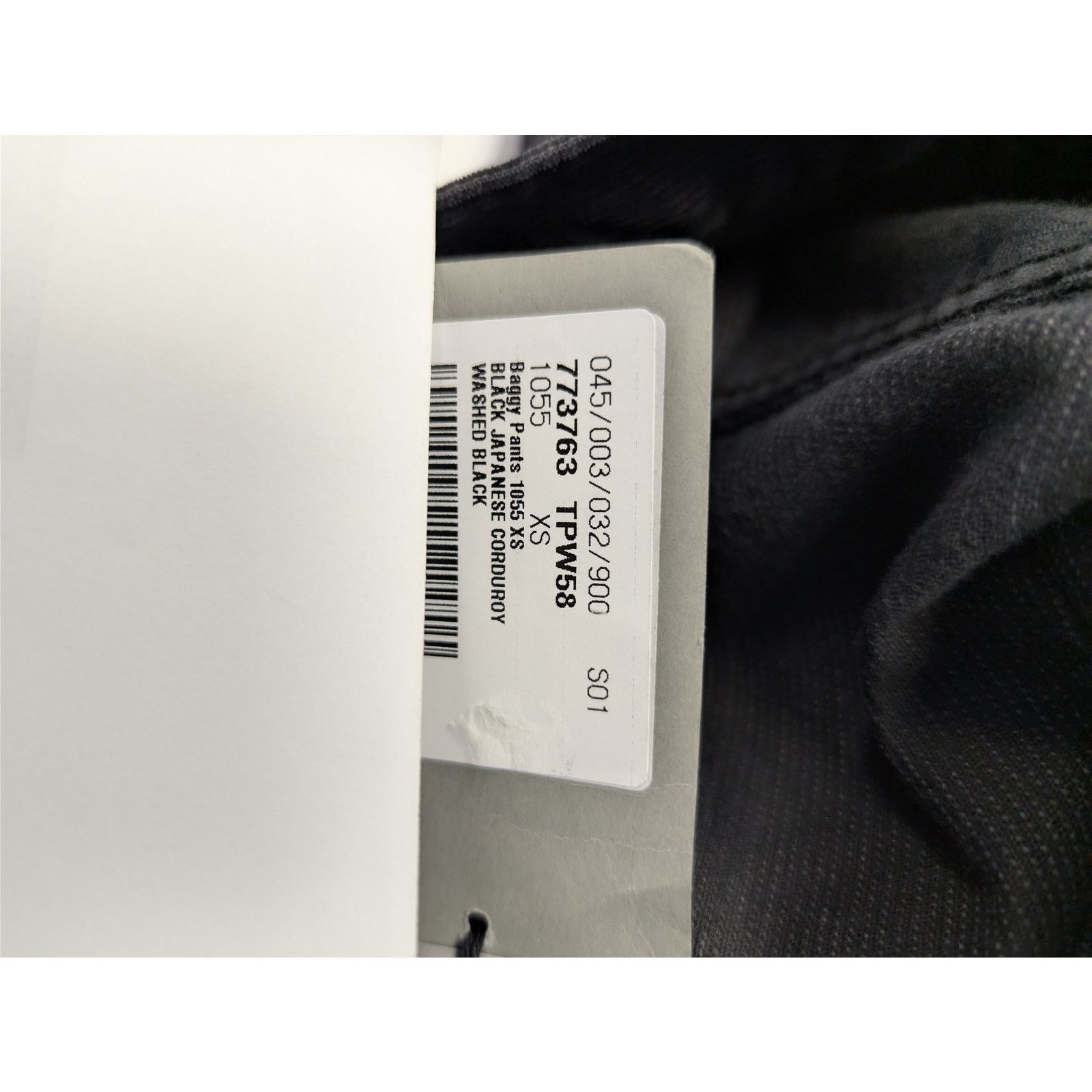Balenciaga o1rshd1 Japanese Cotton Corduroy Denim Baggy Pants in Black Size US 28 / EU 44 - 23 Thumbnail