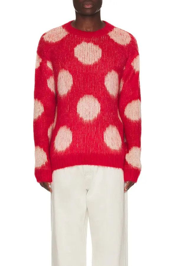 Marni o1w1db10125 Roundneck Sweater in Red Size US S / EU 44-46 / 1 - 3 Thumbnail