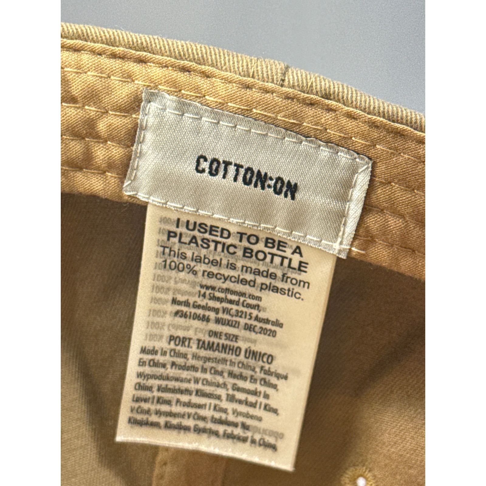 Cotton On Tan Cotton On West Bay Baseball Cap Adjustable Hat Size ONE SIZE - 6 Thumbnail