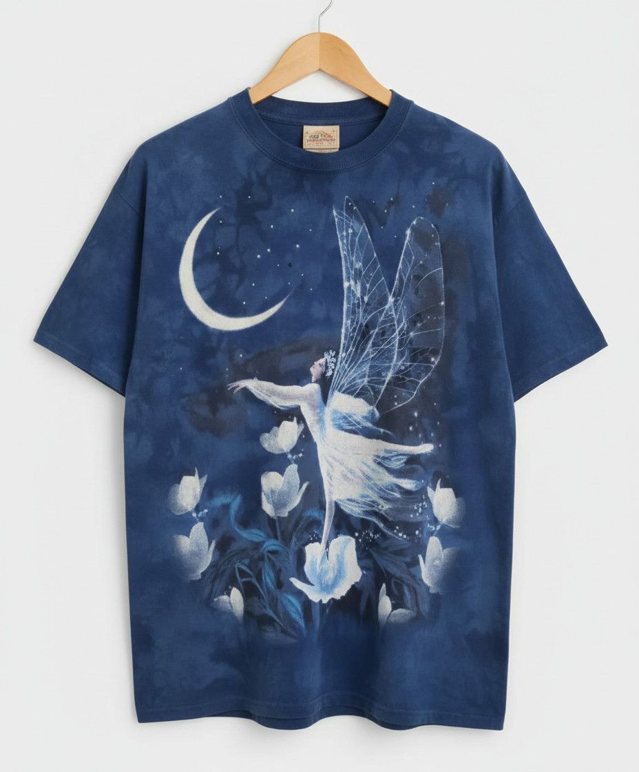Vintage Vintage 2004 The Mountain Moon Fairy Tie Dye T-Shirt Size US L / EU 52-54 / 3 - 1 Thumbnail