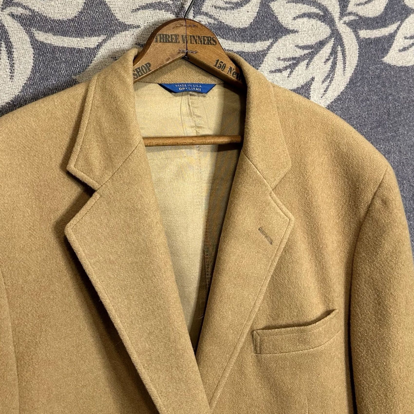 Pendleton VINTAGE Pendleton Blazer Coat 2 Button Mens XL Wool Beige USA Made 90s Sports Size 46R - 2 Thumbnail