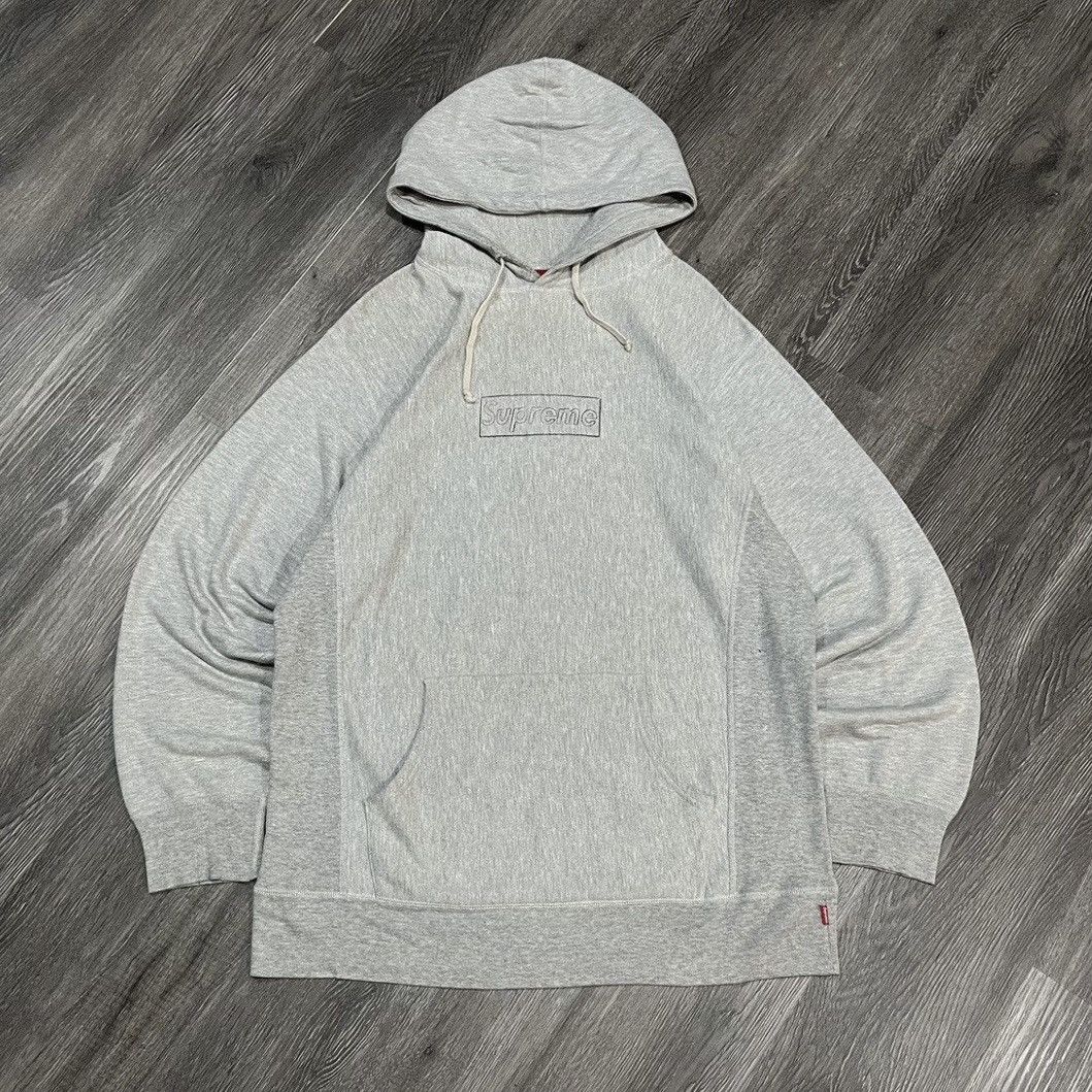Kaws × Supreme SS11 SUPREME KAWS Chalk Box Logo Hoodie Grey Size US XL / EU 56 / 4 - 1 Thumbnail