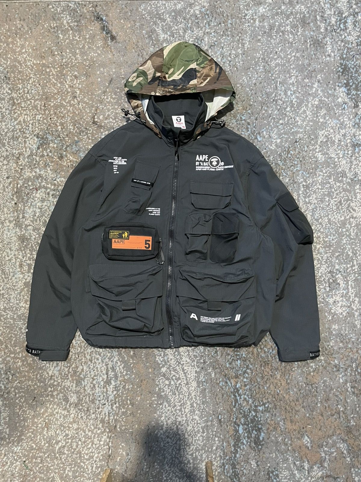 Aape Aape by a bathing ape utility combat jacket Size US M / EU 48-50 / 2 - 2 Thumbnail