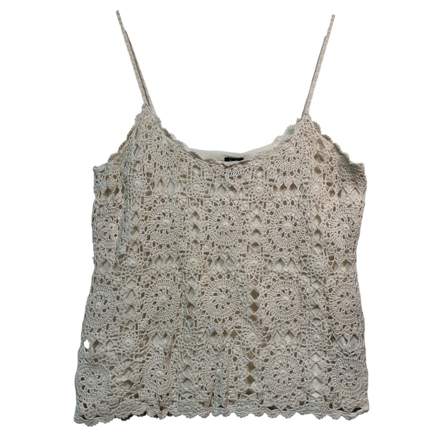 Lauren Ralph Lauren Size XL | RALPH LAUREN Women's Hand Knit Camisole Tank Top Size XL / US 12-14 / IT 48-50 - 1 Thumbnail