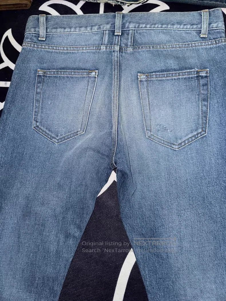 Saint Laurent Paris Saint Laurent Paris Classic Bleached Ripped Slim Fit Denim Size US 30 / EU 46 - 5 Thumbnail