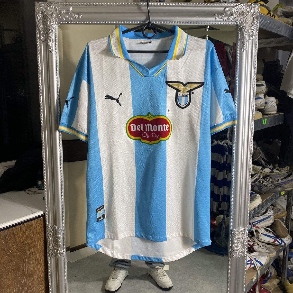Puma Vintage 90s SS LAZIO jersey club Italy Size US XL / EU 56 / 4 - 1 Thumbnail
